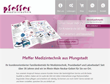 Tablet Screenshot of mtpfeffer.de